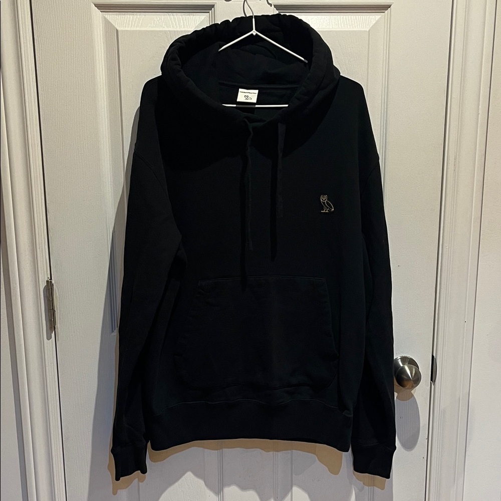 OVO Classic Owl Hoodie - Black & Gold Embroidered
